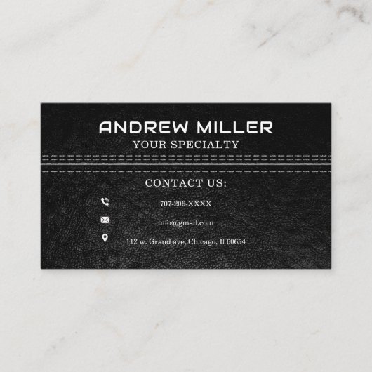 Gepersonaliseerde Modern Founder Visitekaartje Ide (Voorkant)