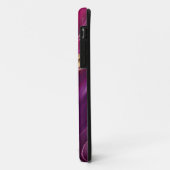 Gepersonaliseerde Modern-Fuchsia Paarse en Gold- Case-Mate iPhone Case (Achterkant/links)