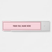 Gepersonaliseerde Modern ingelijst Jouw naam deurt Deurbordje (Voorkant)