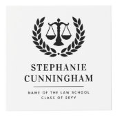 Gepersonaliseerde Modern Law School Afstuderen 3 F Kubus (Voorkant)