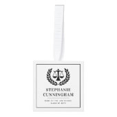 Gepersonaliseerde Modern Law School Afstuderen 4 F Decoratie (Voorkant)