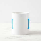 Gepersonaliseerde Modern Monogram Initiaal Letter  Koffiemok (Center)