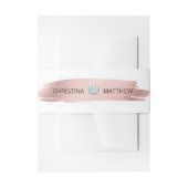 Gepersonaliseerde Modern nam het Gouden Huwelijk Uitnodigingen Wikkel (Voorkant Voorbeeld)