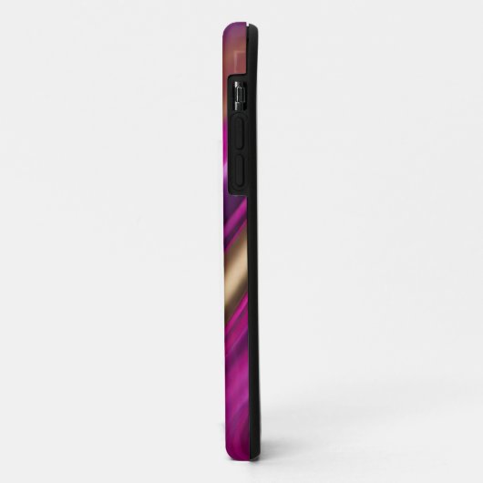 Gepersonaliseerde Modern-Paarse Roze en Goud- Case-Mate iPhone Case (Achterkant/links)