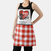 Gepersonaliseerde Modern Skeleton Hand Vrede en Li Schort (Insitu)