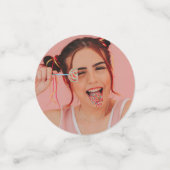 Gepersonaliseerde moderne 16e verjaardag Party Fot Confetti (Kleine voorkant)