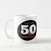 Gepersonaliseerde moderne 50 en fantastische Mok (Links)