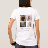 Gepersonaliseerde moderne | 9 Foto | gedenkteken T-shirt (Achterkant)