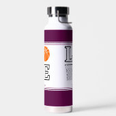 Gepersonaliseerde moderne aangepaste basketbalspel waterfles (Links)