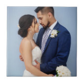 Gepersonaliseerde moderne aangepaste foto tegeltje (Voorkant)