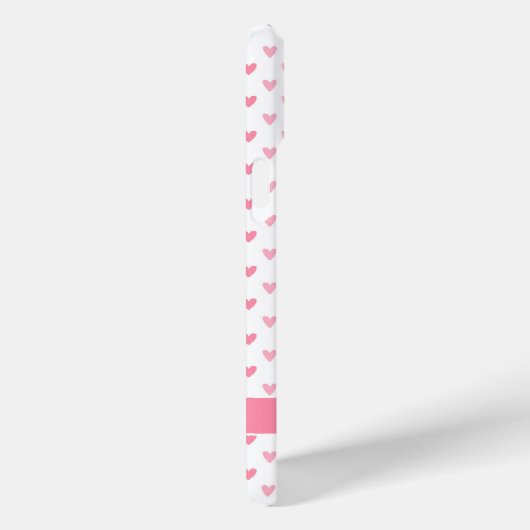 Gepersonaliseerde moderne aangepaste naam Roze Har Case-Mate iPhone Case (Achterkant / Rechts)