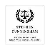 Gepersonaliseerde moderne advocaat advocaat rubberstempel (Afrduk)