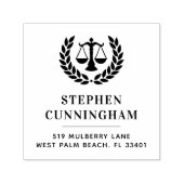 Gepersonaliseerde moderne advocaat advocaat  zelfinktende stempel (Design)