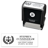 Gepersonaliseerde moderne advocaat advocaat  zelfinktende stempel (In situ)