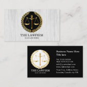 Gepersonaliseerde moderne advocaat visitekaartje (Voorkant / Achterkant)