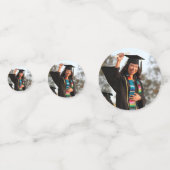 Gepersonaliseerde moderne afstudeerfeest foto confetti (Voorkanten)