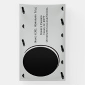 Gepersonaliseerde Moderne Afstuderen Foto, Diploma Spandoek (Verticaal)