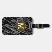 Gepersonaliseerde moderne bagage bagagelabel (Voorkant horizontaal)