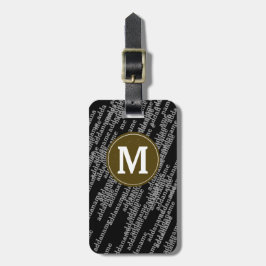 Gepersonaliseerde moderne bagage bagagelabel