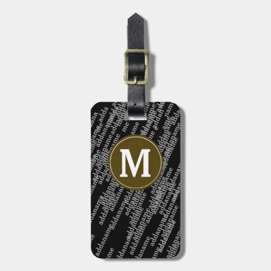 Gepersonaliseerde moderne bagage bagagelabel (Voorkant verticaal)