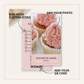 Gepersonaliseerde moderne bakker visitekaartje