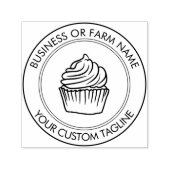 Gepersonaliseerde moderne bedrijfsnaam Logo Adres Zelfinktende Stempel (Design)