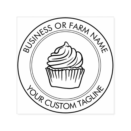 Gepersonaliseerde moderne bedrijfsnaam Logo Adres Zelfinktende Stempel (Design)