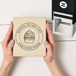 Gepersonaliseerde moderne bedrijfsnaam Logo Adres Zelfinktende Stempel