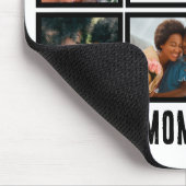 Gepersonaliseerde Moderne Beste Mam ooit 8 Foto Co Muismat (Hoek)