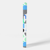 Gepersonaliseerde moderne blauwe munt geometrisch Case-Mate iPhone case (Achterkant / Rechts)