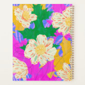 Gepersonaliseerde moderne bloemen wekelijks en maa planner (Achterkant)