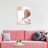 Gepersonaliseerde moderne Boho Botanical Minimalis Canvas Afdruk (Insitu (Woonkamer))