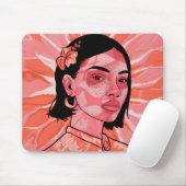 Gepersonaliseerde Moderne boho vrouwelijke minimal Muismat (Met muis)