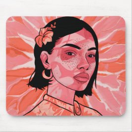 Gepersonaliseerde Moderne boho vrouwelijke minimal Muismat