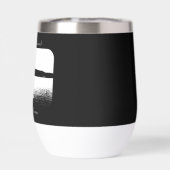 Gepersonaliseerde moderne bootdecoratie zwart wit  (Achterkant)