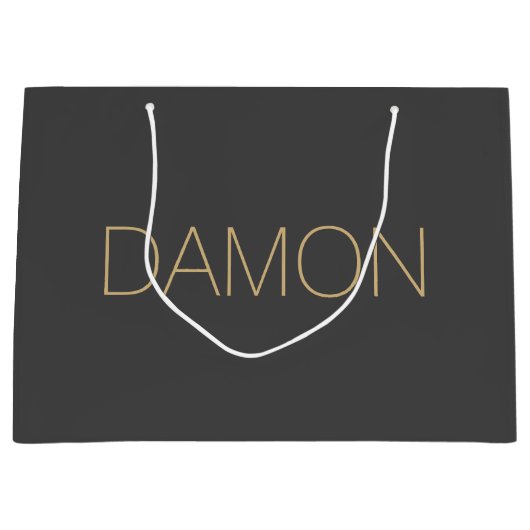 Gepersonaliseerde moderne bruids partij groomman b groot cadeauzakje (Voorkant)