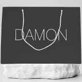 Gepersonaliseerde moderne bruids partij groomman b groot cadeauzakje