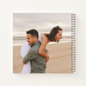 Gepersonaliseerde moderne bruiloft foto Gastenboek Notitieboek (Achterkant)