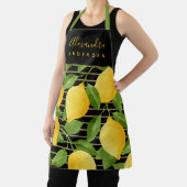 Gepersonaliseerde moderne citroen citrus patroon schort (Insitu)