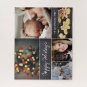 Gepersonaliseerde moderne collage foto puzzel voor (Verticaal)