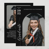 Gepersonaliseerde Moderne College Afstuderen Aankondiging (Voorkant / Achterkant)