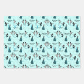 Gepersonaliseerde moderne dansers cadeau wrap set inpakpapier vel (Voorkant 3)