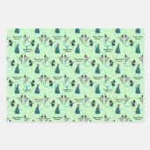 Gepersonaliseerde moderne dansers cadeau wrap set inpakpapier vel (Voorkant 2)