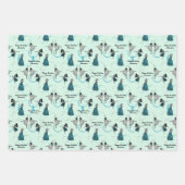 Gepersonaliseerde moderne dansers cadeau wrap set inpakpapier vel (Voorkant)