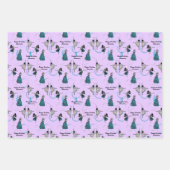 Gepersonaliseerde moderne dansers cadeau wrap set inpakpapier vel (Voorkant 3)