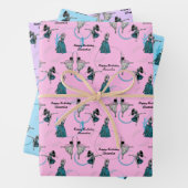 Gepersonaliseerde moderne dansers cadeau wrap set inpakpapier vel (In situ)