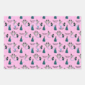 Gepersonaliseerde moderne dansers cadeau wrap set inpakpapier vel (Voorkant)