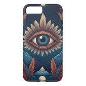 Gepersonaliseerde moderne derde oog Case-Mate iPhone case (Achterkant)