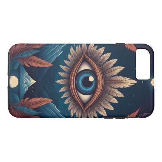 Gepersonaliseerde moderne derde oog Case-Mate iPhone case (Achterkant (Horizontaal))