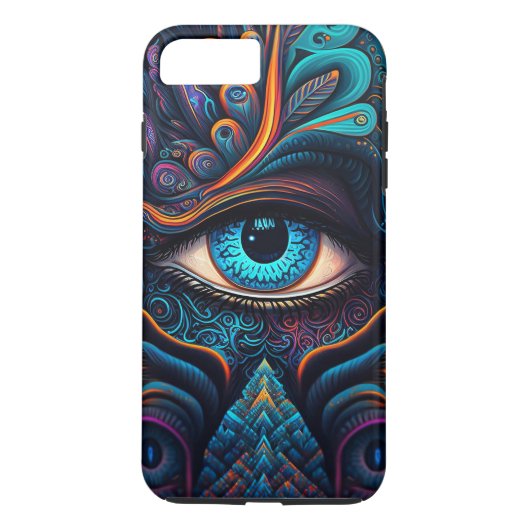 Gepersonaliseerde moderne derde oog Case-Mate iPhone case (Achterkant)